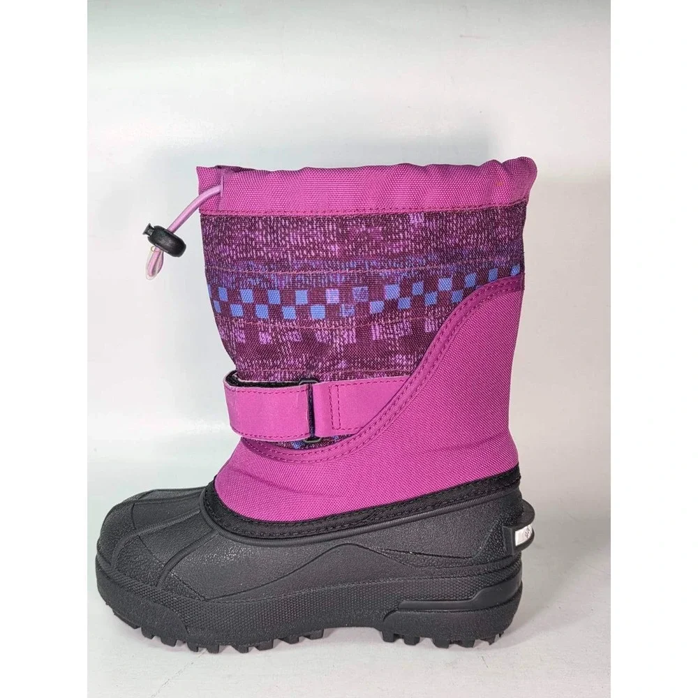 Columbia Powderbug Plus‎ II Youth Boots Size 13 Purple Black Winter Snow Shoes
